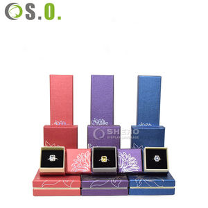 Cajas de Joyería de Cartón con Diseño de Loto, Cuadradas, para Regalo, al por Mayor y a Bajo Precio - Product Image 5