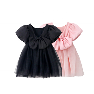 Abito per Bambine Stile Principessa con Maniche a Sbuffo in Organza e Tulle, Vestito Midi per Bambine, Abbigliamento Quotidiano e per Feste, Design Personalizzato - Product Image 2
