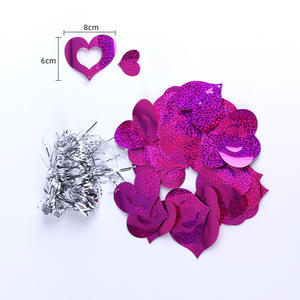 Décorations de mariage, d'<span class=keywords><strong>anniversaire</strong></span>, de Saint-Valentin et de bébé : Ballons, paillettes, pendentifs en forme de cœur, guirlandes suspendues - Product Image 4
