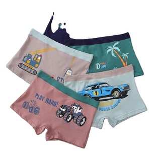 Lot de 5 boxers en coton pour garçons, caleçons pour adolescents et étudiants, sous-vêtements pour enfants à motifs de dessins animés - Product Image 4