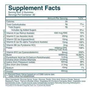 Bonbons gélifiés biologiques sans gluten, végétaliens, à la biotine et aux vitamines pour les cheveux, la <span class=keywords><strong>peau</strong></span> et les ongles, pour femmes et hommes, favorisent une croissance des cheveux plus rapide et des ongles plus forts - Product Image 2