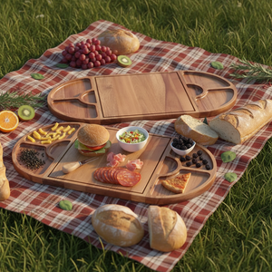 Juego <span class=keywords><strong>de</strong></span> Tablas <span class=keywords><strong>de</strong></span> Cortar Desmontables <span class=keywords><strong>de</strong></span> Madera <span class=keywords><strong>de</strong></span> Acacia, Tabla <span class=keywords><strong>de</strong></span> Quesos Multifuncional para Frutas y <span class=keywords><strong>Pan</strong></span>, Ecológica y <span class=keywords><strong>de</strong></span> Lujo para el Hogar - Product Image 6
