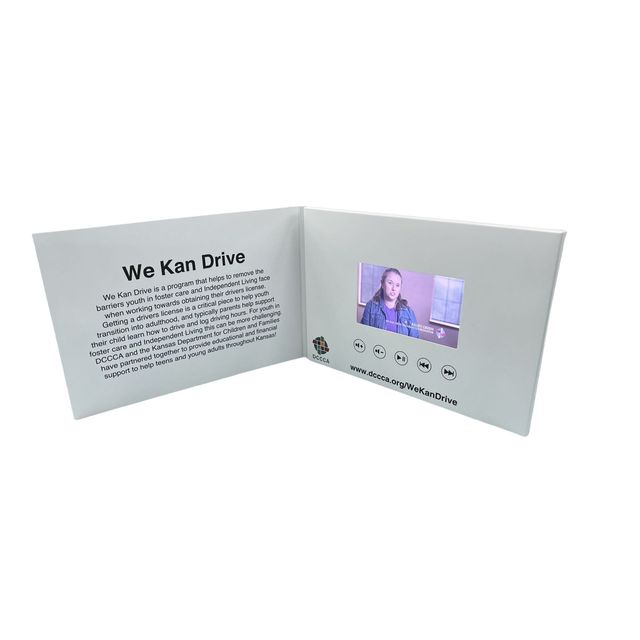 Customize Paper Video Greeting Card Brochure, Wedding Video Card Brochure, Company Business Video Card Brochure