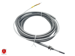 Sonde en L Pt100 RTD WZPM, capteur de température pour roulement à billes, montage à angle droit, gaine en acier inoxydable - Product Image 5