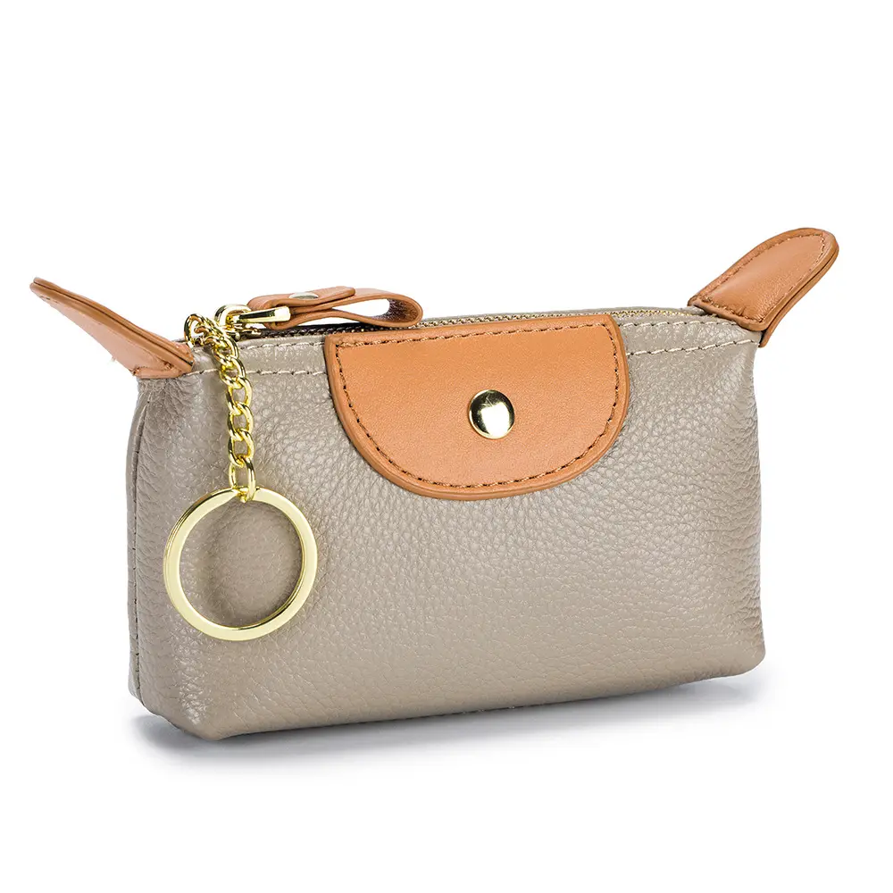 Yeni hakiki deri küçük jeton cüzdan, kadın yumuşak deri mini saklama çantası, üst katman, özel tasarımcı cüzdan, büyük kapasiteli