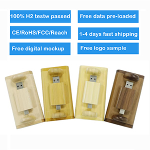Biểu Tượng Tùy Chỉnh Bằng Gỗ USB-C OTG Ổ Đĩ<span class=keywords><strong>a</strong></span> <span class=keywords><strong>Flash</strong></span> 2.0 8GB 16GB 32GB USB Một Để Loại C Pendrive Điện Thoại Di Động USB Memory Stick - Product Image 2