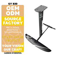 Système d'hydrofoil GY 830 en carbone avec housse de protection, accessoires de pompe pour sports nautiques, aile de surf, foil, surf