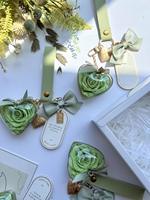 Porte-clés de luxe en rose éternelle faite à la main - Boîte cadeau de fleurs éternelles écologiques et longue durée