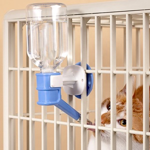Dispensador de perrera para mascotas, <span class=keywords><strong>bebedero</strong></span> para jaula de alambre, alimentador, sin goteo, dispensador de agua para perros - Product Image 6