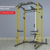 Máquina Smith Multifuncional Comercial con Sistema de Cables Cruzados Dobles para Entrenamiento de Fuerza en Gimnasio en Casa