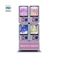 Metal Mini Gachapon Machine-100 Gachapon Coin Machine Vending Capsule Toy pour Kinder Surprise Egg With Good Service