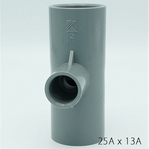 Conector Cruzado de PVC de Cuatro Vías 25Ax13A para Derivación de Tuberías, Variaciones Múltiples, Tratamiento de Agua Kansaikako, Fabricado en Japón KJ-026-028 - Product Image 3