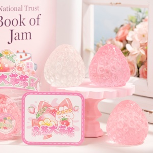 Nouveauté : Jouets anti-stress en forme de fraise à presser, adhésifs et moelleux, pour la réduction de l'anxiété, jouets sensoriels fantaisie - Product Image 4