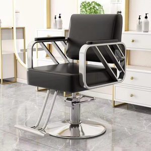 Synthetic Leather <b>Barber</b> Salon Hair Cutting <b>Chair</b> 360 Degree Swivel Height Adjustable Features Removable Design Commercial Use - Product Image 3