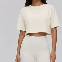 T-shirt court ample respirant pour femme, idéal pour l'entraînement, la gym et les activités sportives – Vente en gros
