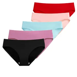 Briefsxxx สำหรับผู้หญิงกางเกงในเซ็กซี่ผ้าไอซ์ซิลค์ระบายอากาศได้ดีกางเกงในไร้รอยต่อกางเกงในสตรีขนาดใหญ่