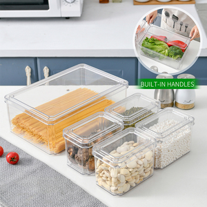 <span class=keywords><strong>Container</strong></span> Tủ Đông Hẹp Stackable Lưu Trữ <span class=keywords><strong>Container</strong></span> Dài Rõ Ràng Tủ Đông Tủ Lạnh Organizer Thùng Nhựa Lưu Trữ Thùng - Product Image 2