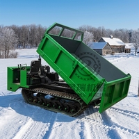 Mini-Raupendumper 500kg Hydraulischer Raupentransporter Gummiketten-Schubkarre Direktverkauf vom Hersteller