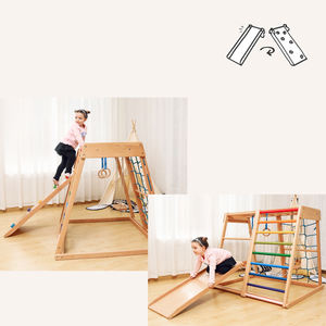 Cadre d'escalade en <span class=keywords><strong>bois</strong></span> WestShore pour enfants Échelles Jouets Jeu d'escalade <span class=keywords><strong>Arche</strong></span> d'escalade intérieure et cadre de rampe pour aire de <span class=keywords><strong>jeux</strong></span> extérieure pour enfants - Product Image 2