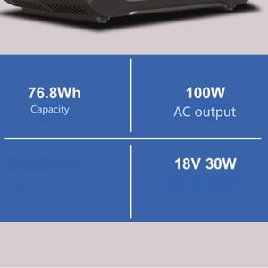 Station d'énergie portable 100W, batterie LiFePO4 de qualité A, station d'alimentation extérieure, alimentation mobile 220V - Product Image 6