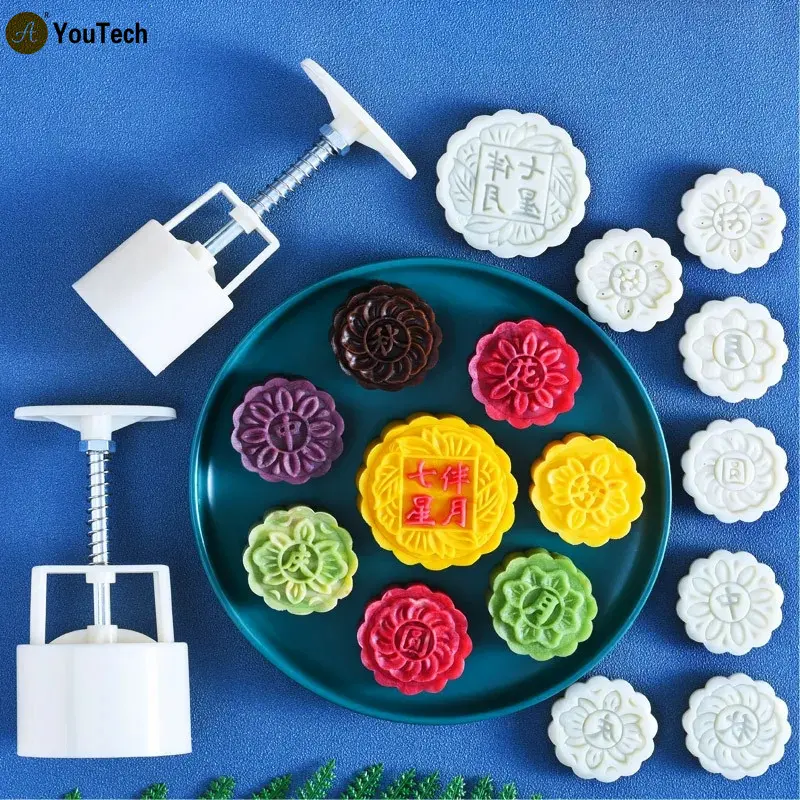 Форма для торта moonторт ручное прессование домашние кондитерские изделия средней осени набор пластиковых абразивных инструментов для выпечки