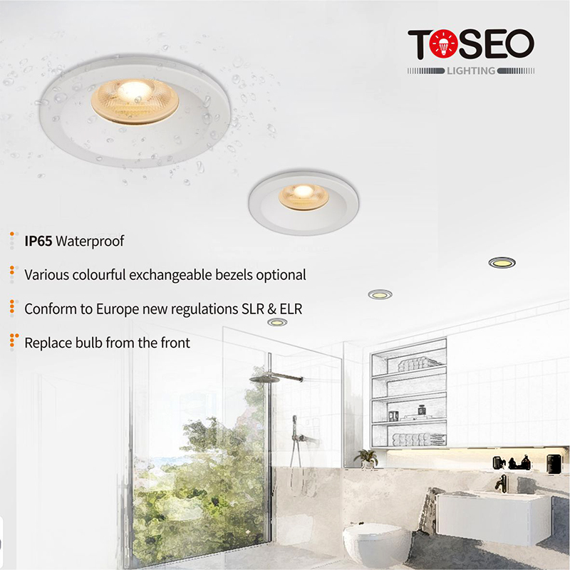 Water Proof Bathroom Ceiling Spot Lights 68mm GU10 2 Years Warranty
