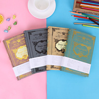 En gros A5 Taille Épais Vintage Grimoire Cahier Rétro Européen Hardback Épais Papier Journal