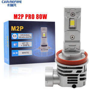 CAR-REFINE M2P PRO Haute puissance 80W 12V 12000LM Phare de voiture à <span class=keywords><strong>LED</strong></span> Système d'éclairage automobile H1 <span class=keywords><strong>H4</strong></span> H7 H8 H11 Ampoules <span class=keywords><strong>LED</strong></span> 9005 9006 <span class=keywords><strong>LED</strong></span> - Product Image 1