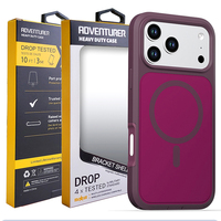 Coque de téléphone hybride robuste pour iPhone 18 17 16 15 14 Pro Max, protection renforcée, coque magnétique en PC et TPU avec emballage de vente au détail