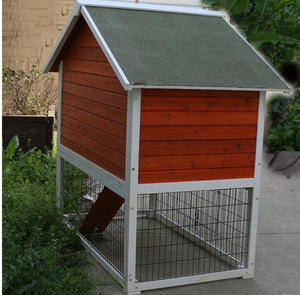 Ucuz ahşap lüks tavşan kafesi ev kafesleri kanca döngü kapatma 120x67x131cm-tavşan yetiştiriciliği için kullanılır - Product Image 2