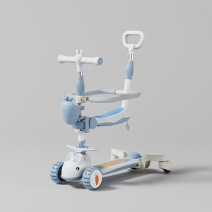 Regolabile in altezza LED leggero per bambini Scooter pieghevole Mini <span class=keywords><strong>Skateboard</strong></span> per ragazze e ragazzi di età compresa tra 6 e 8 anni - Product Image 2