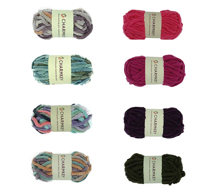 Tecido ecológico de textura jacquard para tricô de crochê, tecido de cor verdecolor e tecido de poliéster