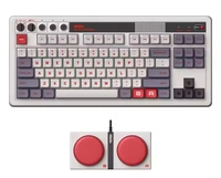 Clavier mécanique original 8BitDo Retro 108 N Edition gris, touches Kailh BOX White V2 PBT, programmables, super boutons