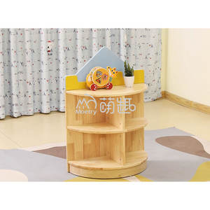 Ensemble de mobilier scolaire moderne en bois sur le thème de la forêt Moetry <span class=keywords><strong>pour</strong></span> la salle de classe de la maternelle, espace de lecture, armoire - Product Image 4