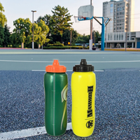 Bouteille de cyclisme écologique en plastique sans BPA de haute qualité, design classique, légère, à boire directement, applicable 24-36 heures
