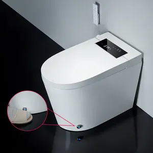 BTO toilet bidet pintar pasang lantai keramik, lemari air jet sifon panas wc kamar mandi cerdas