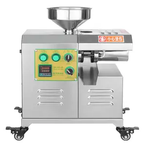 Commercial Family Automatic Stainless Steel Two-Stage Peanut Olive Oil Pressing Machine On-Site Coconut Sunflower Seed Oil Press