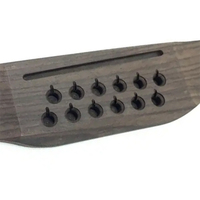 Grosir Saddle Gitar Akustik 12 Senar dari Plastik Rosewood Awet, Sudah Dilengkapi Alur, Warna Natural, Ukuran 150mm untuk Gitar