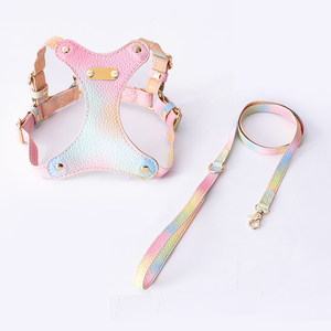 調節可能なプルレザー犬用ハーネス,通気性快適ペット用小型中型大型犬用 - Product Image 1