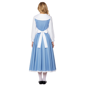Costume de princesse Lolita Blue <span class=keywords><strong>Maid</strong></span> pour Halloween, ensemble de jeu de rôle de conte de fées (style femme adulte) - Product Image 2