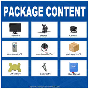 <span class=keywords><strong>1080P</strong></span> AHD siyah Mini metal kamyon kamera 7 inç monitör araba geri yardım dikiz kamera - Product Image 6