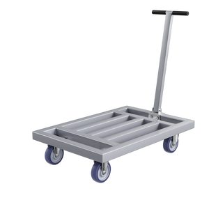 स्क्वायर ट्यूब फोल्डिंग फ्लैटली कार्गो ट्रॉली, हैंडकार्ट ट्रेलर, गोदाम फैक्टरी बड़ी पहिया फोल्डिंग कार्ट - Product Image 1