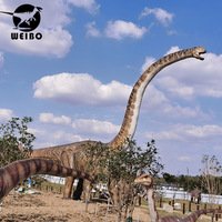 Dinosaure animatronique réaliste à tête mobile, son de rugissement, structure en acier, éponge haute densité, décoration de parc à thème extérieur