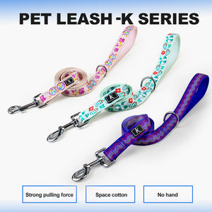 Correa para Perro Mediano Kingspeed, Diseño de Lujo con Tema Marino de Verano, Nailon Resistente con Estampado Floral Colorido, Precio de Fábrica - Product Image 2