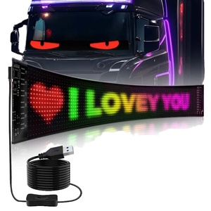 Panneau lumineux LED programmable à matrice de pixels défilants 5V USB « Oeil du Diable » pour voitures et camions – Neuf - Product Image 4