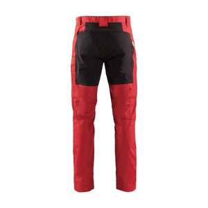กางเกงทำงาน7330509498224 blaklader กางเกงขายาวผ้ายืดสีแดง/ดำ - Product Image 2