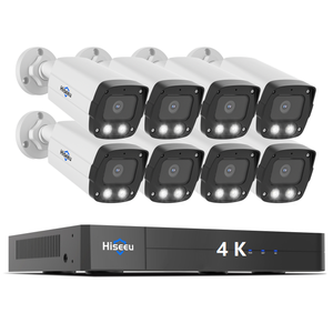 กล้องวงจรปิด Hiseeu Poe 4k 8 ช่อง ระบบ NVR ชุดกล้องรักษาความปลอดภัย 8MP พร้อมระบบมองเห็นกลางคืนแบบสี รุ่น PK-8YHB88 ระบบมองเห็นกลางคืน - Product Image 1