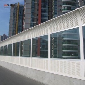 Panneaux acoustiques insonorisants de type volet en aluminium à NRC élevé pour murs anti-bruit de motorways, clôtures acoustiques imperméables à la pluie - Product Image 5