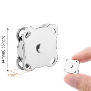 Bán Buôn 14Mm 18Mm Brass Snap Nút Mận Từ Túi Đóng Cửa Cho Ví Quần Áo Túi Xách Phế Liệu Đặt Phòng - Product Image 4