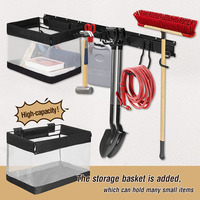 JH-Mech Crochets de garage professionnels de bonne qualité Cintres Panier de rangement pour outils de jardinage Support de rangement pour outils de jardin polyvalent